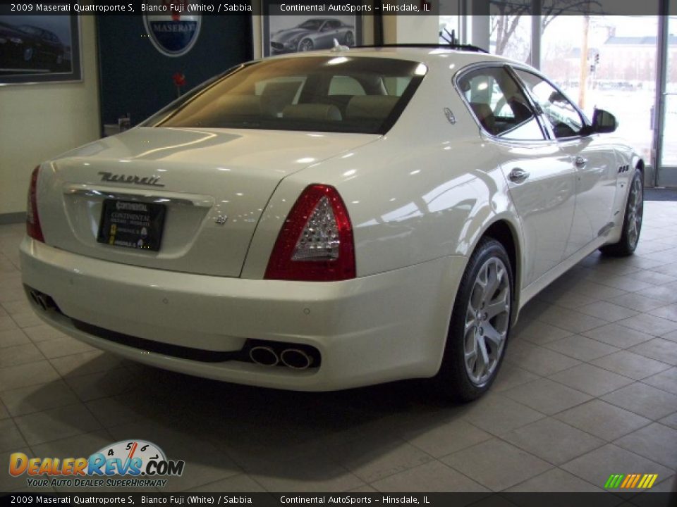 2009 Maserati Quattroporte S Bianco Fuji (White) / Sabbia Photo #14