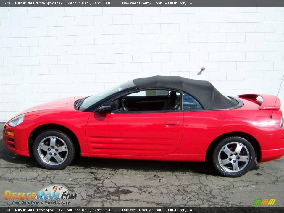 2003 Mitsubishi Eclipse Spyder GS Saronno Red / Sand Blast Photo #4