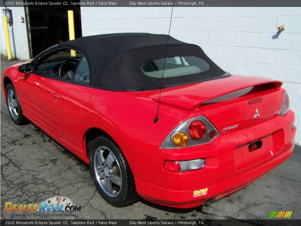 2003 Mitsubishi Eclipse Spyder GS Saronno Red / Sand Blast Photo #5