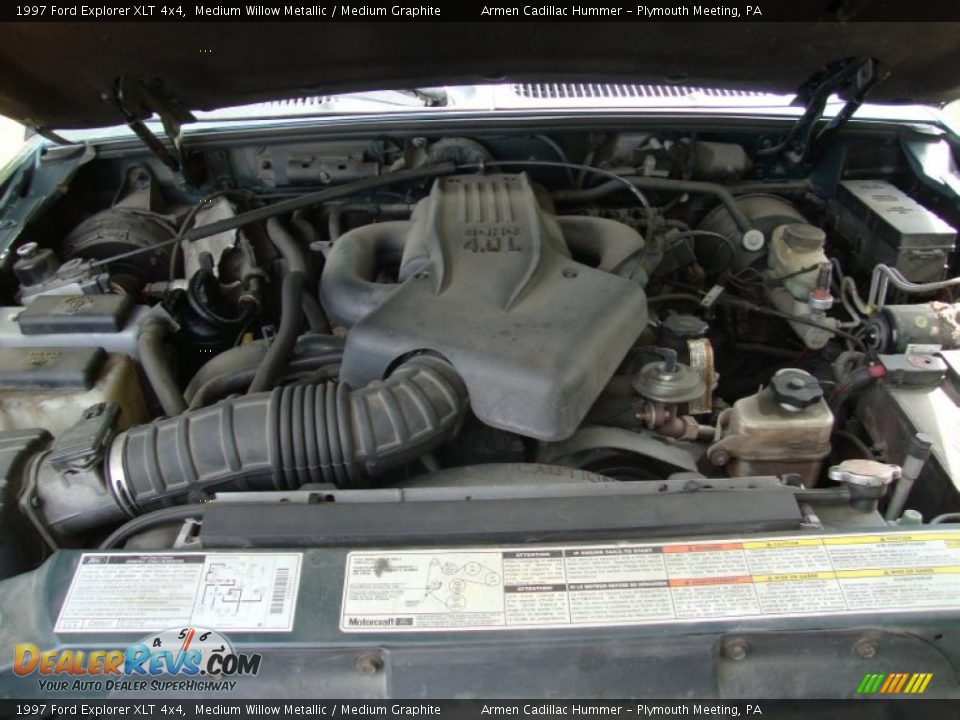 1997 Ford Explorer XLT 4x4 Medium Willow Metallic / Medium Graphite Photo #26