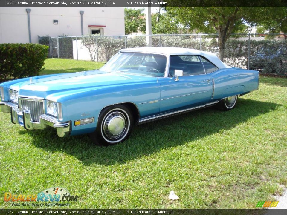 1972 Cadillac Eldorado Convertible Zodiac Blue Metallic / Blue Photo #1