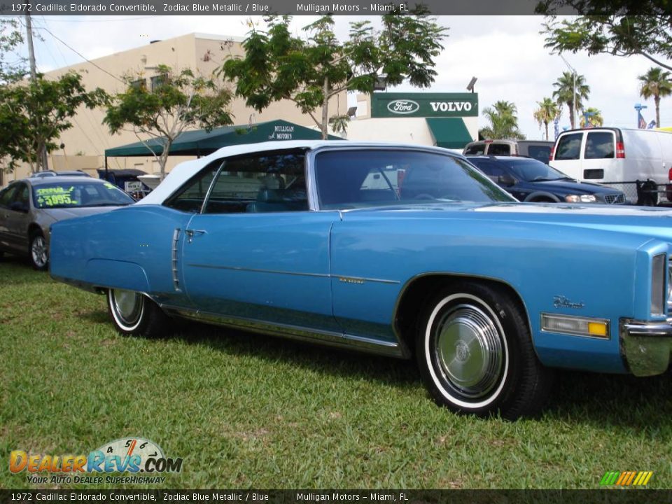 1972 Cadillac Eldorado Convertible Zodiac Blue Metallic / Blue Photo #3