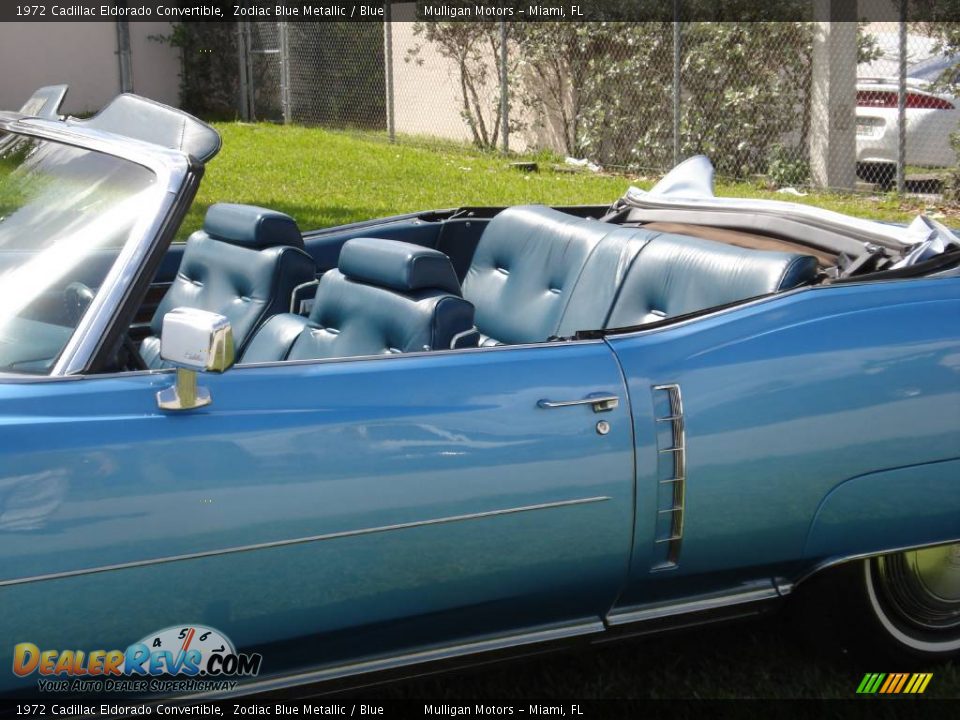1972 Cadillac Eldorado Convertible Zodiac Blue Metallic / Blue Photo #5