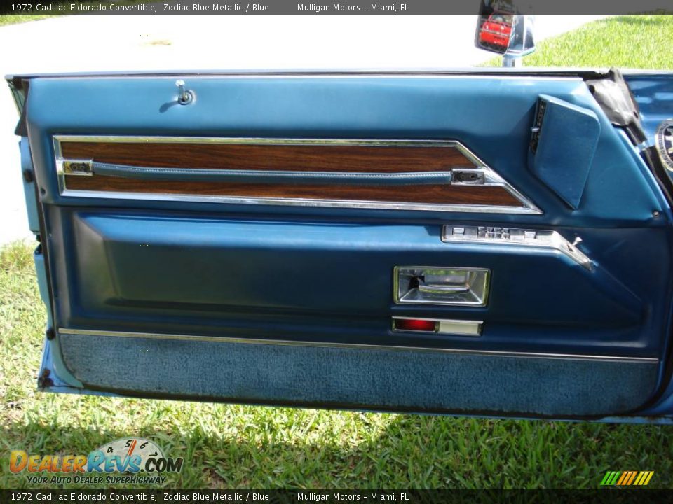 1972 Cadillac Eldorado Convertible Zodiac Blue Metallic / Blue Photo #9