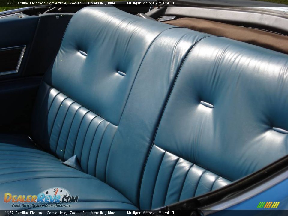 1972 Cadillac Eldorado Convertible Zodiac Blue Metallic / Blue Photo #10