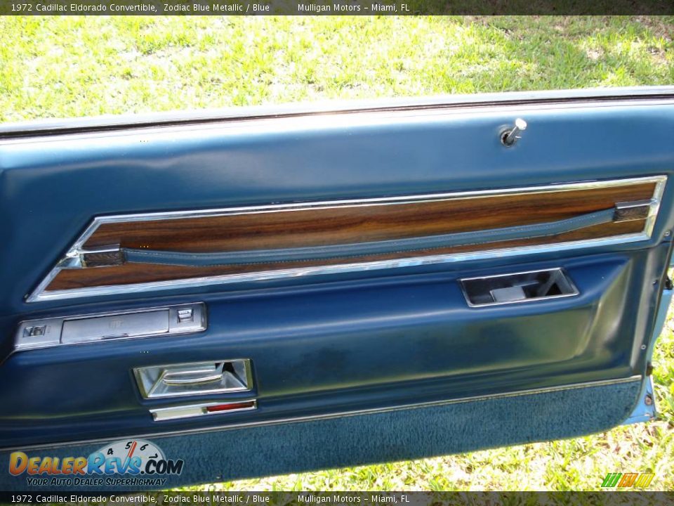 1972 Cadillac Eldorado Convertible Zodiac Blue Metallic / Blue Photo #11