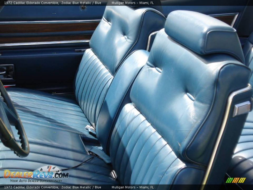 1972 Cadillac Eldorado Convertible Zodiac Blue Metallic / Blue Photo #12