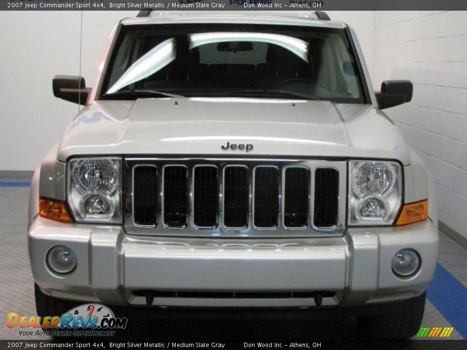 2007 Jeep Commander Sport 4x4 Bright Silver Metallic / Medium Slate Gray Photo #7