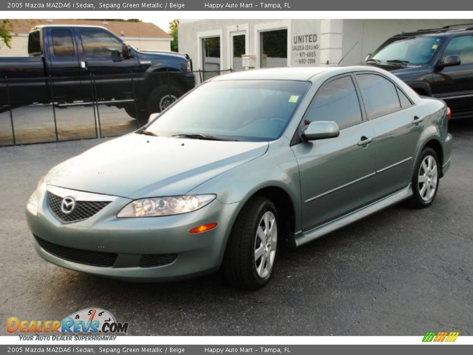2005 Mazda MAZDA6 i Sedan Sepang Green Metallic / Beige Photo #1