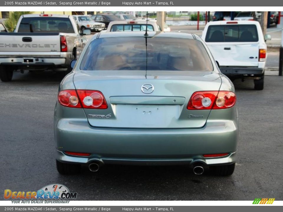 2005 Mazda MAZDA6 i Sedan Sepang Green Metallic / Beige Photo #11
