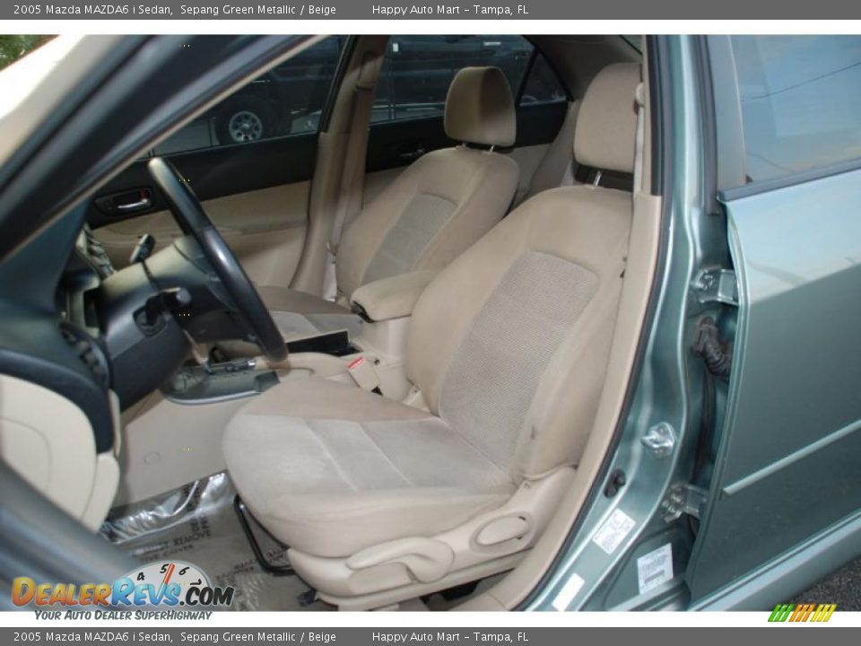 2005 Mazda MAZDA6 i Sedan Sepang Green Metallic / Beige Photo #17