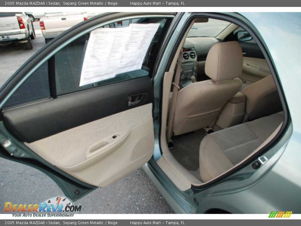 2005 Mazda MAZDA6 i Sedan Sepang Green Metallic / Beige Photo #22