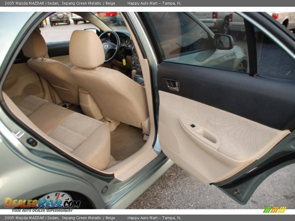 2005 Mazda MAZDA6 i Sedan Sepang Green Metallic / Beige Photo #23