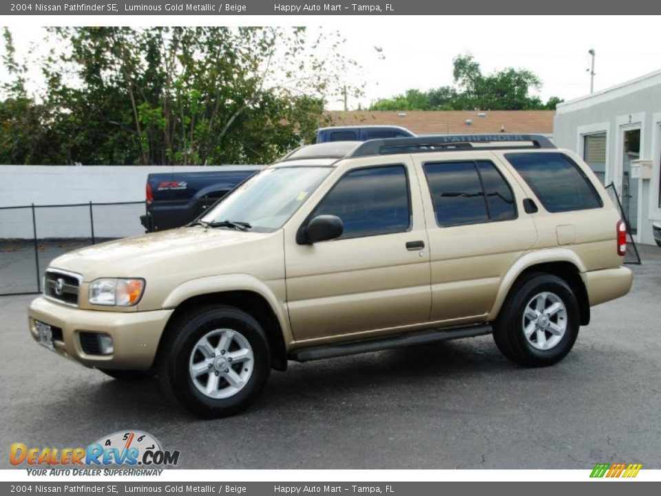 2004 Nissan Pathfinder SE Luminous Gold Metallic / Beige Photo #1