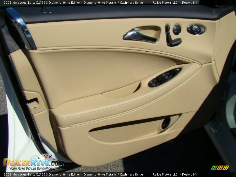 2008 Mercedes-Benz CLS 550 Diamond White Edition Diamond White Metallic / Cashmere Beige Photo #7