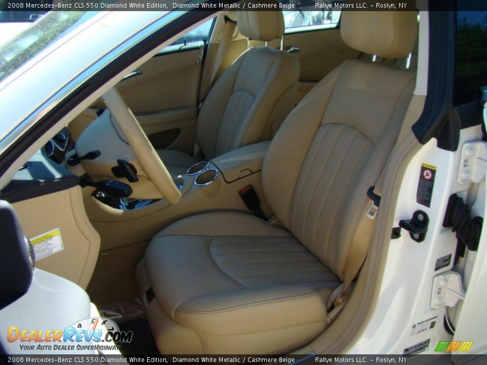 2008 Mercedes-Benz CLS 550 Diamond White Edition Diamond White Metallic / Cashmere Beige Photo #8