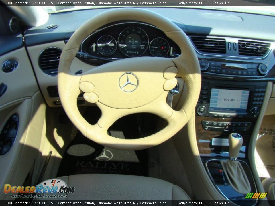 2008 Mercedes-Benz CLS 550 Diamond White Edition Diamond White Metallic / Cashmere Beige Photo #12