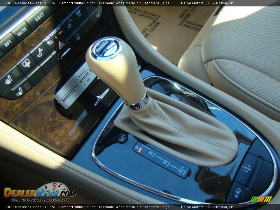 2008 Mercedes-Benz CLS 550 Diamond White Edition Diamond White Metallic / Cashmere Beige Photo #14