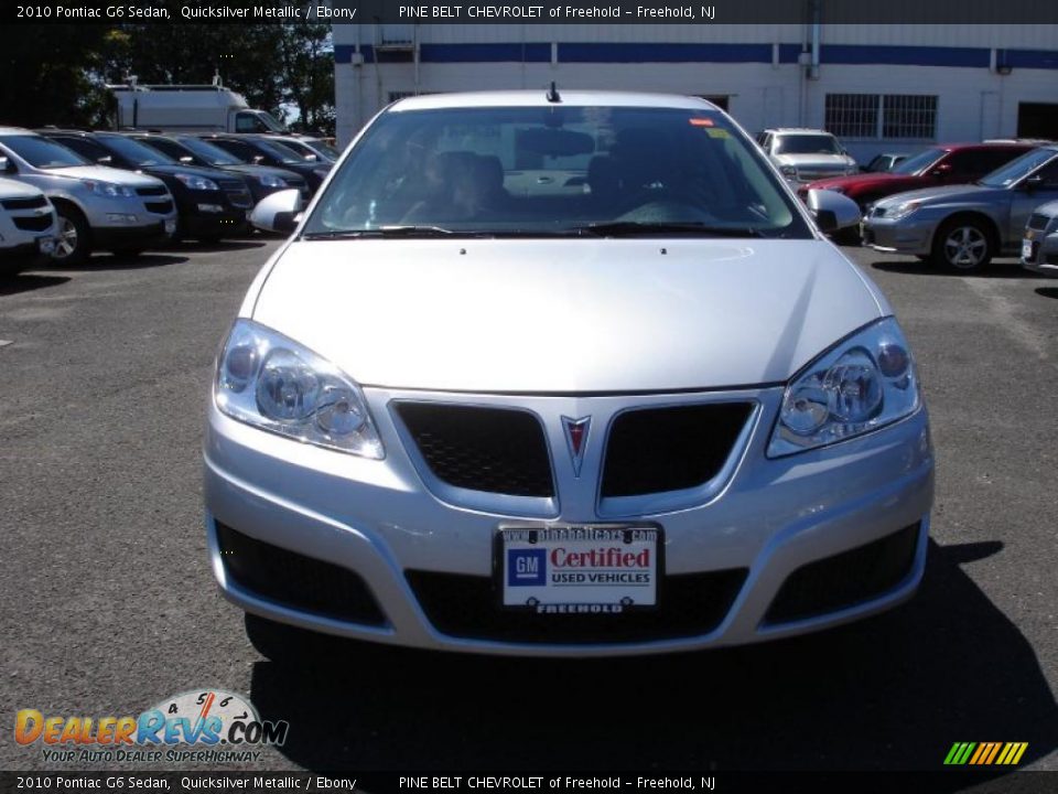 2010 Pontiac G6 Sedan Quicksilver Metallic / Ebony Photo #2