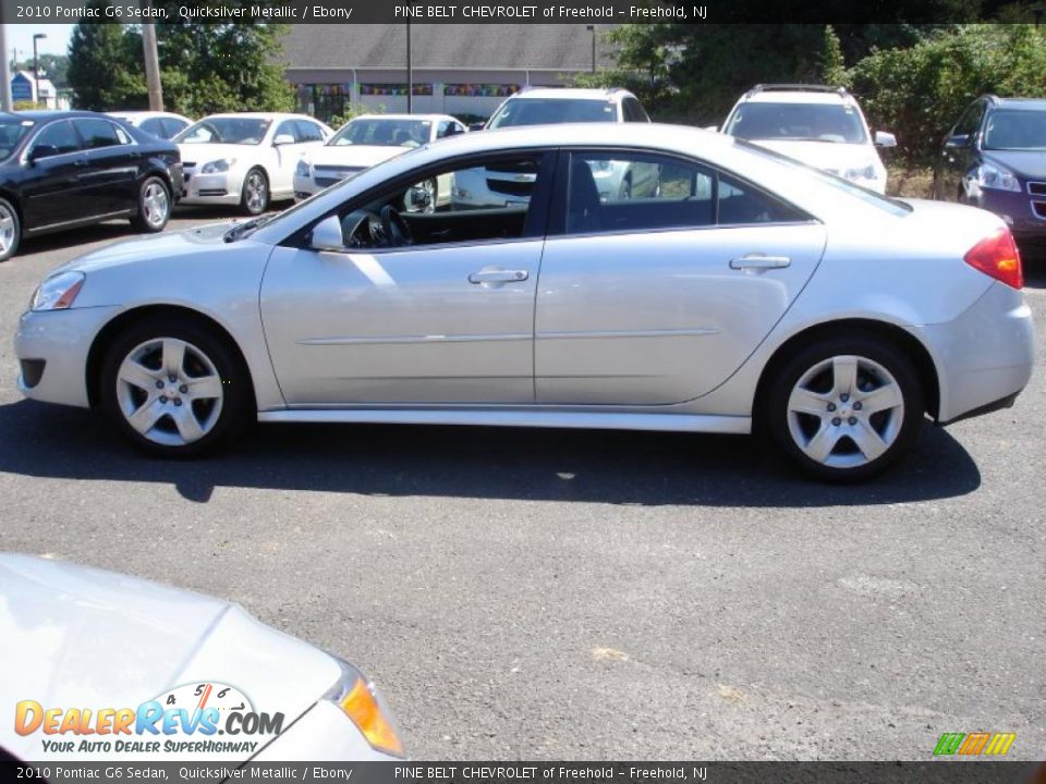 2010 Pontiac G6 Sedan Quicksilver Metallic / Ebony Photo #9