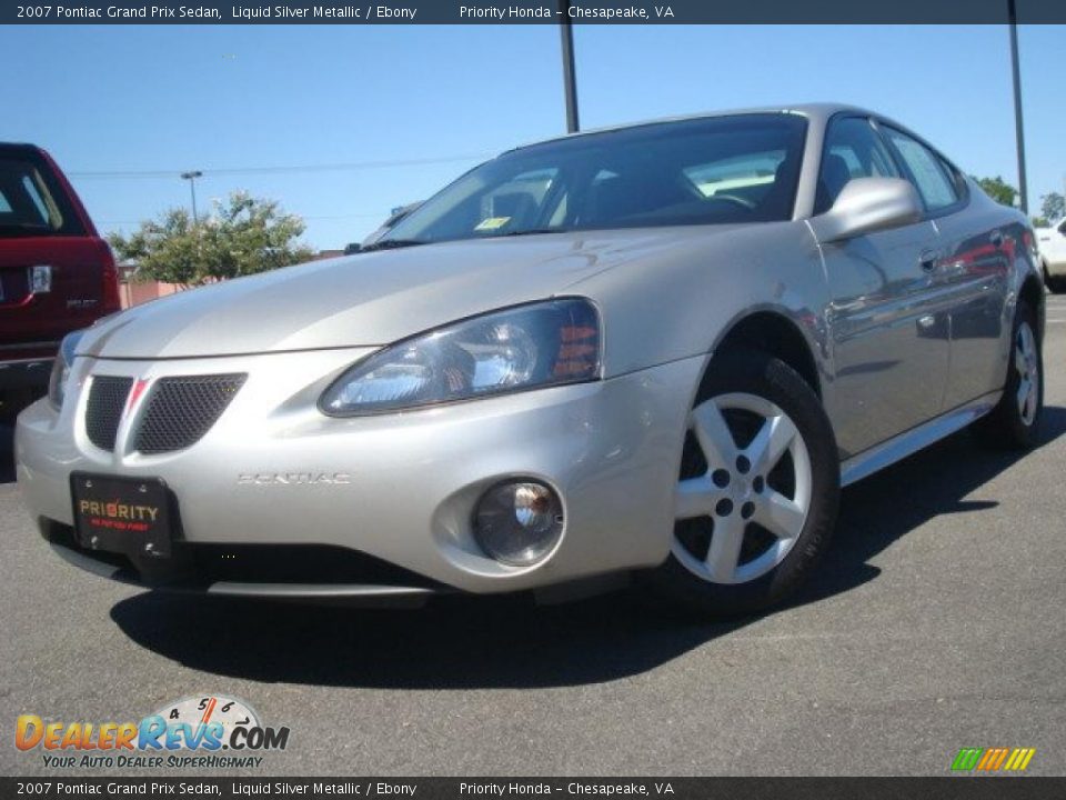 2007 Pontiac Grand Prix Sedan Liquid Silver Metallic / Ebony Photo #1