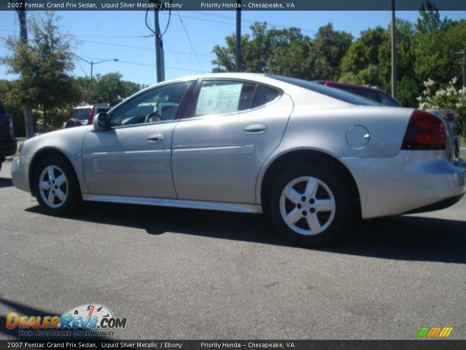 2007 Pontiac Grand Prix Sedan Liquid Silver Metallic / Ebony Photo #3
