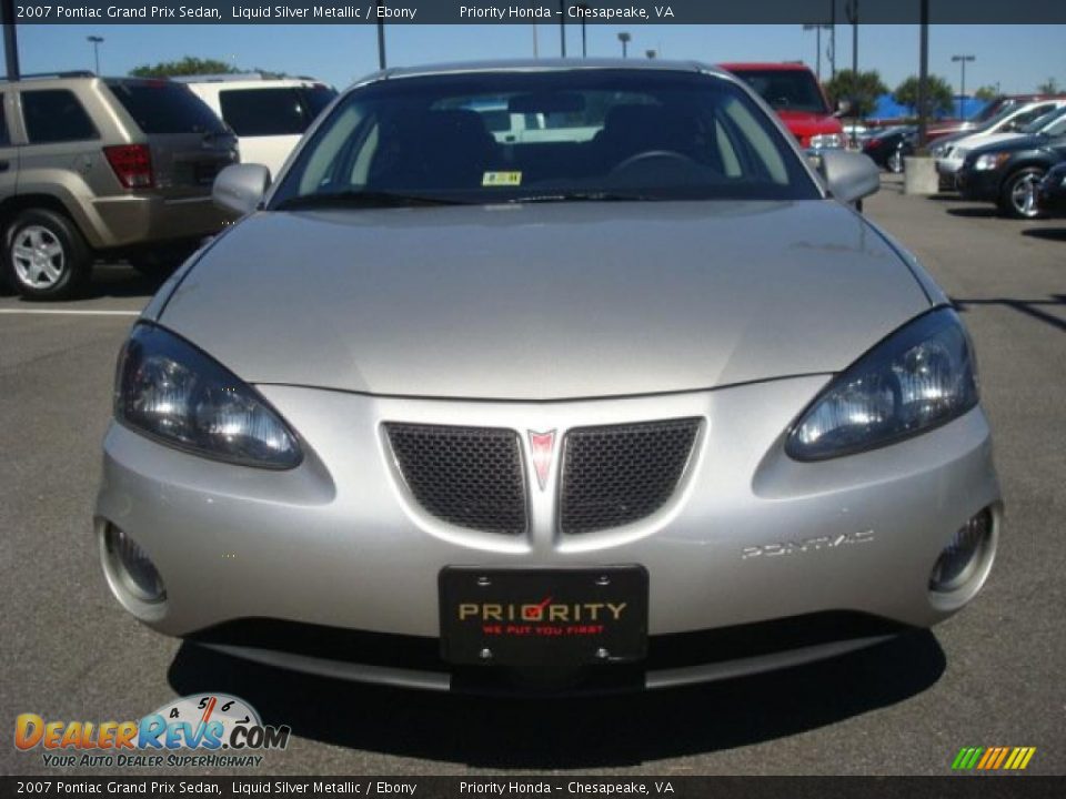 2007 Pontiac Grand Prix Sedan Liquid Silver Metallic / Ebony Photo #9