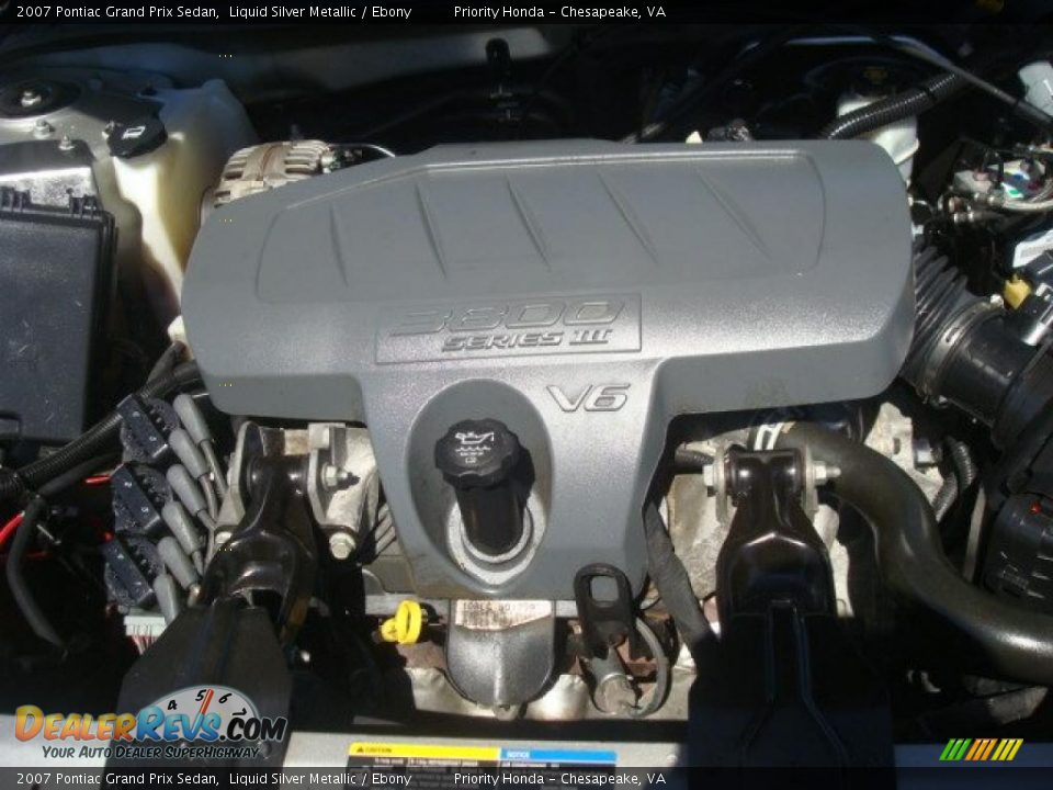 2007 Pontiac Grand Prix Sedan Liquid Silver Metallic / Ebony Photo #20