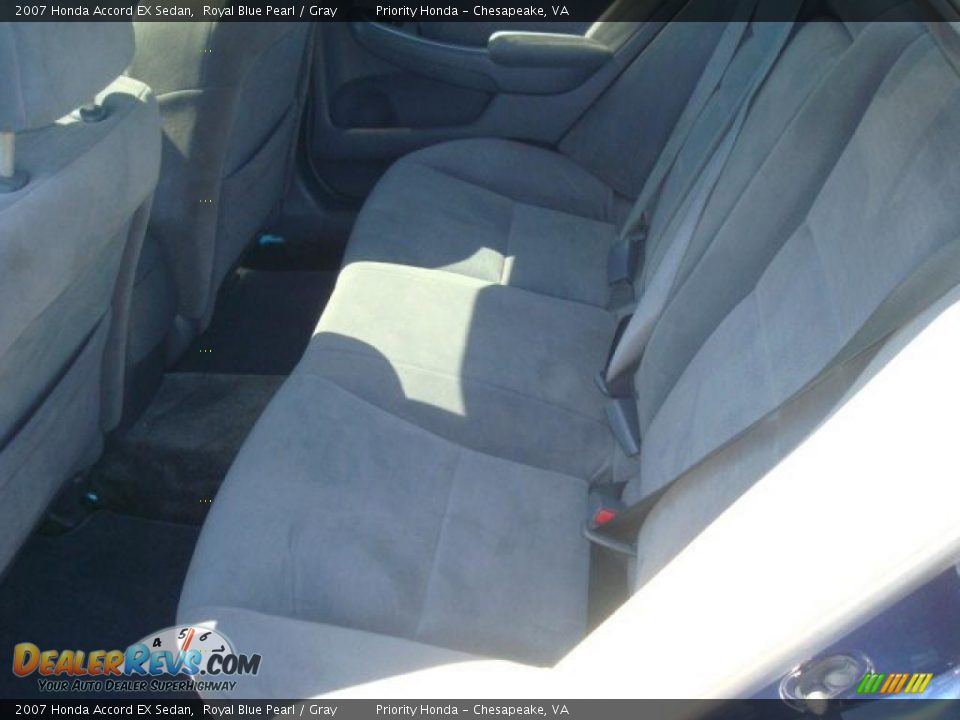 2007 Honda Accord EX Sedan Royal Blue Pearl / Gray Photo #11