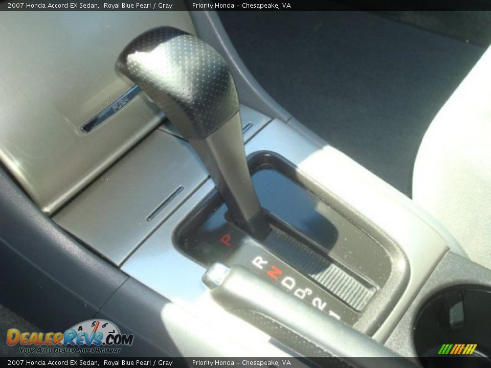 2007 Honda Accord EX Sedan Royal Blue Pearl / Gray Photo #14