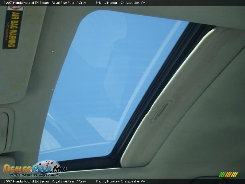 2007 Honda Accord EX Sedan Royal Blue Pearl / Gray Photo #17