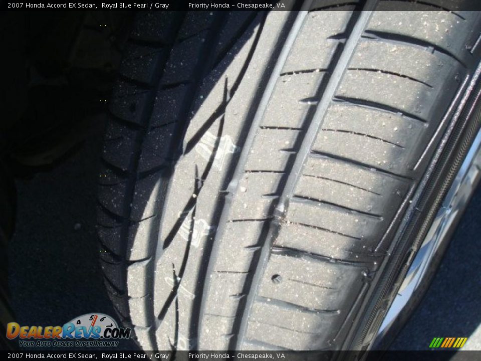 2007 Honda Accord EX Sedan Royal Blue Pearl / Gray Photo #19