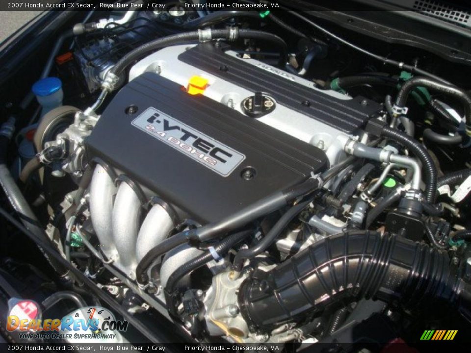 2007 Honda Accord EX Sedan Royal Blue Pearl / Gray Photo #20