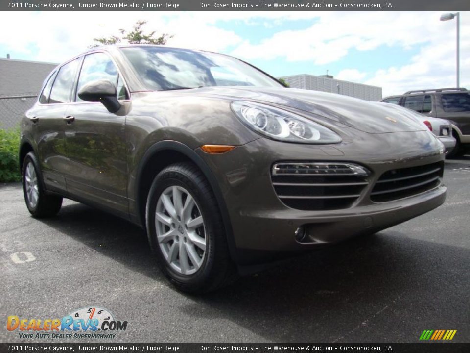 2011 Porsche Cayenne Umber Brown Metallic / Luxor Beige Photo #5