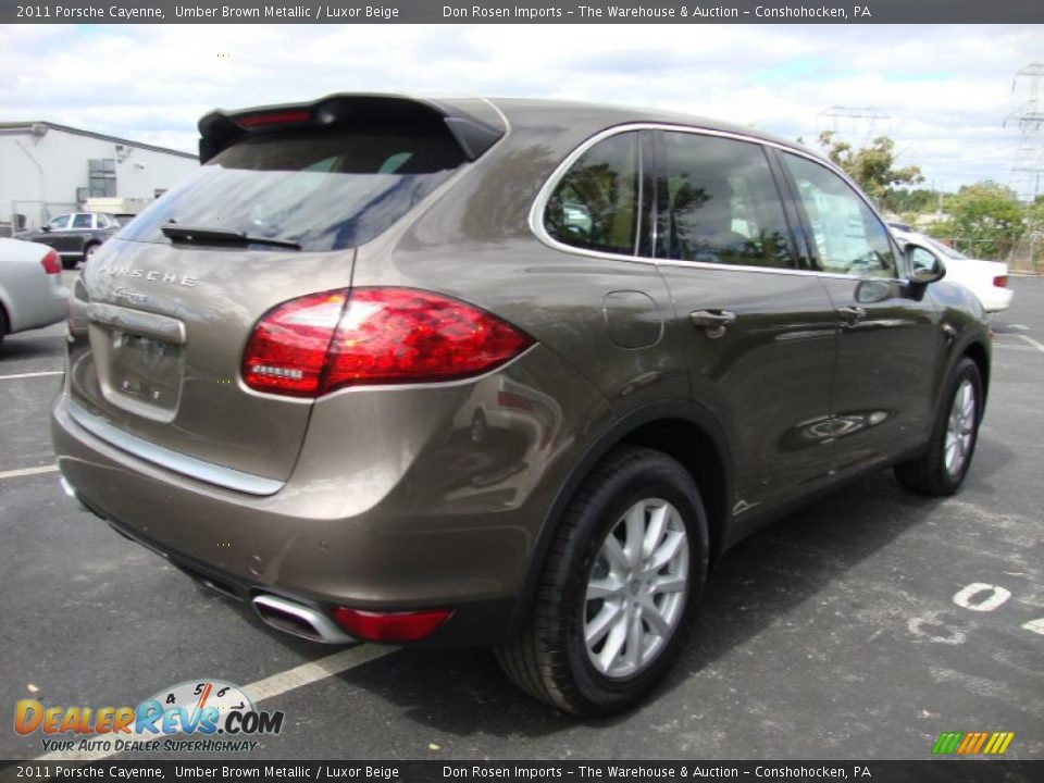 2011 Porsche Cayenne Umber Brown Metallic / Luxor Beige Photo #7