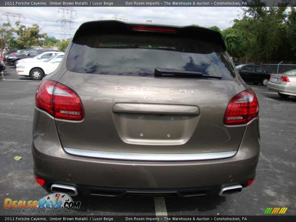 2011 Porsche Cayenne Umber Brown Metallic / Luxor Beige Photo #8