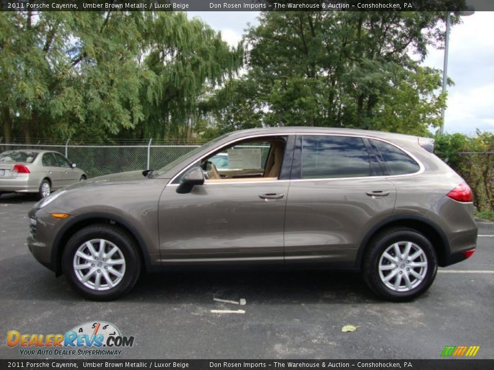 2011 Porsche Cayenne Umber Brown Metallic / Luxor Beige Photo #10