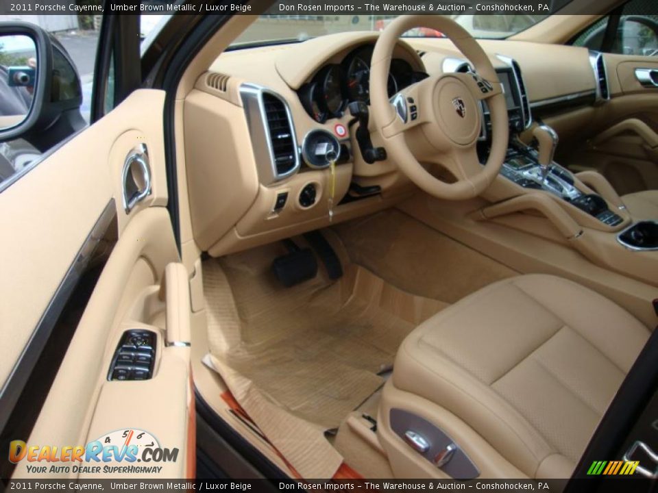 2011 Porsche Cayenne Umber Brown Metallic / Luxor Beige Photo #12