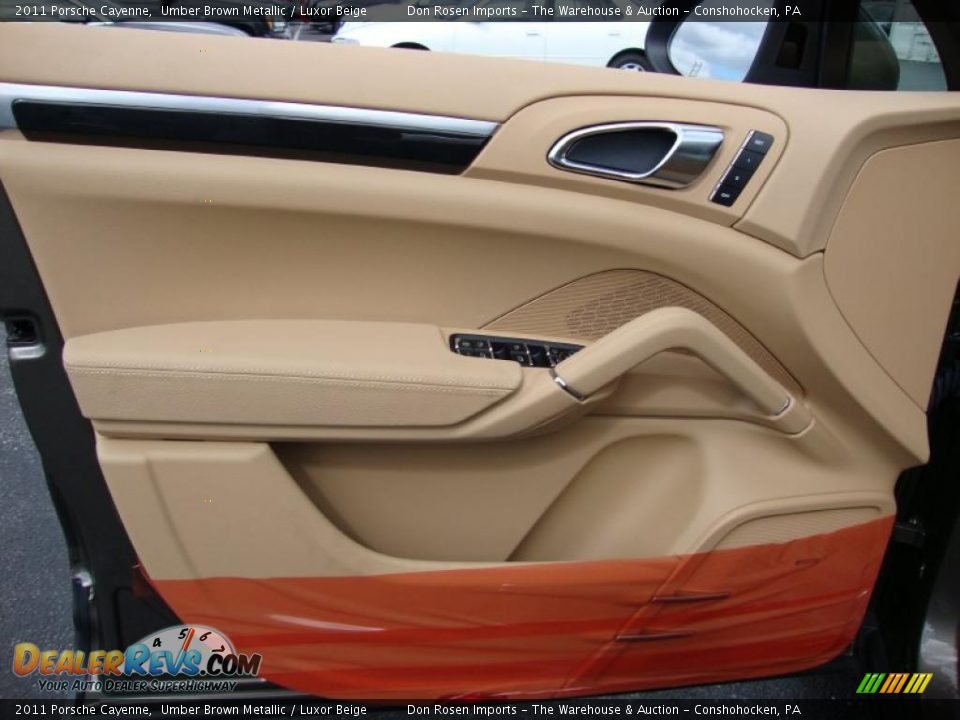 2011 Porsche Cayenne Umber Brown Metallic / Luxor Beige Photo #13