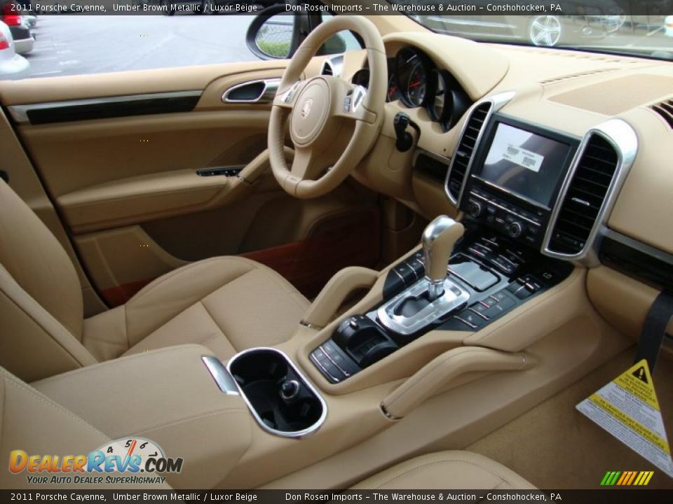 2011 Porsche Cayenne Umber Brown Metallic / Luxor Beige Photo #18