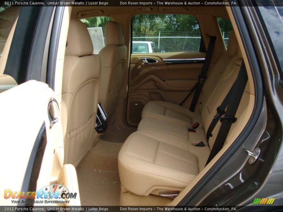 2011 Porsche Cayenne Umber Brown Metallic / Luxor Beige Photo #22