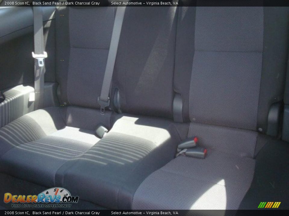 2008 Scion tC Black Sand Pearl / Dark Charcoal Gray Photo #10