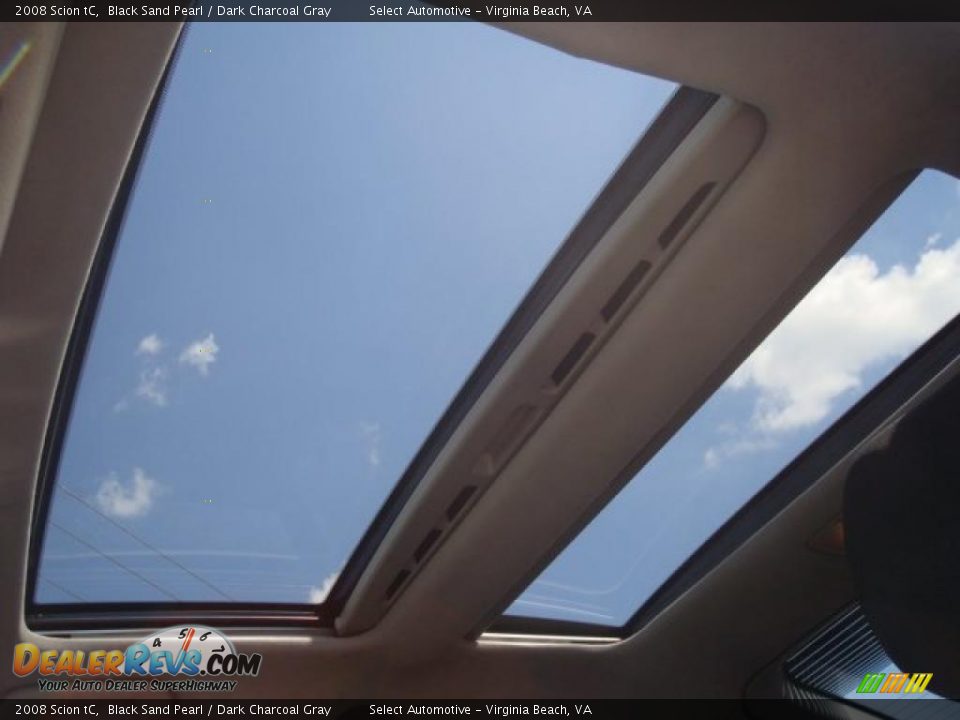 2008 Scion tC Black Sand Pearl / Dark Charcoal Gray Photo #11