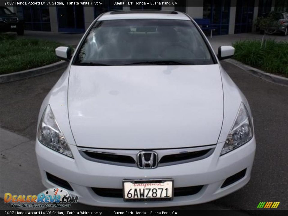 2007 Honda Accord LX V6 Sedan Taffeta White / Ivory Photo #2