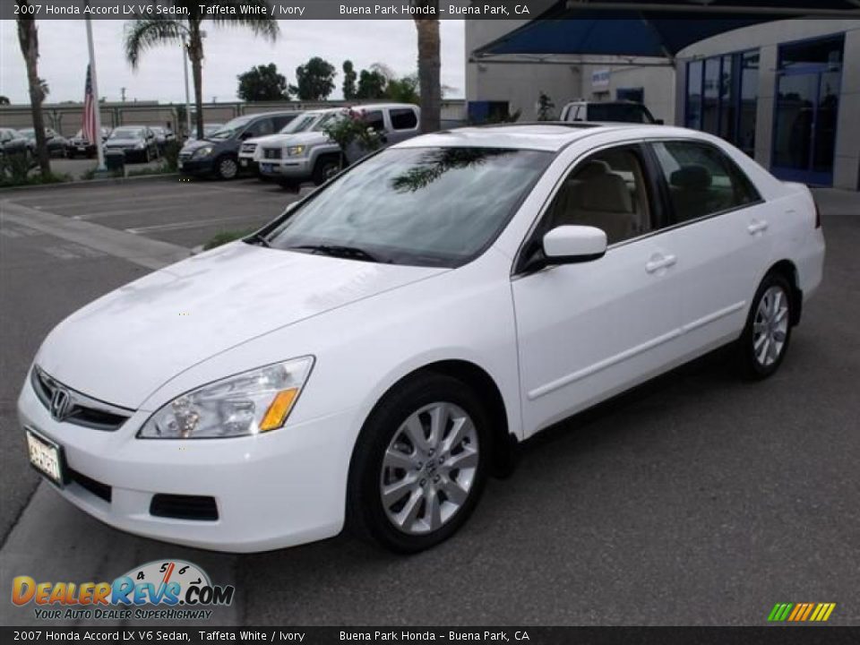 2007 Honda Accord LX V6 Sedan Taffeta White / Ivory Photo #3