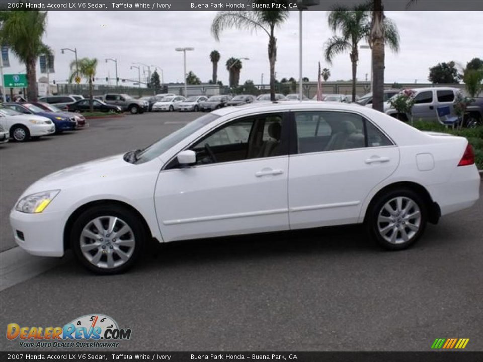 2007 Honda Accord LX V6 Sedan Taffeta White / Ivory Photo #4