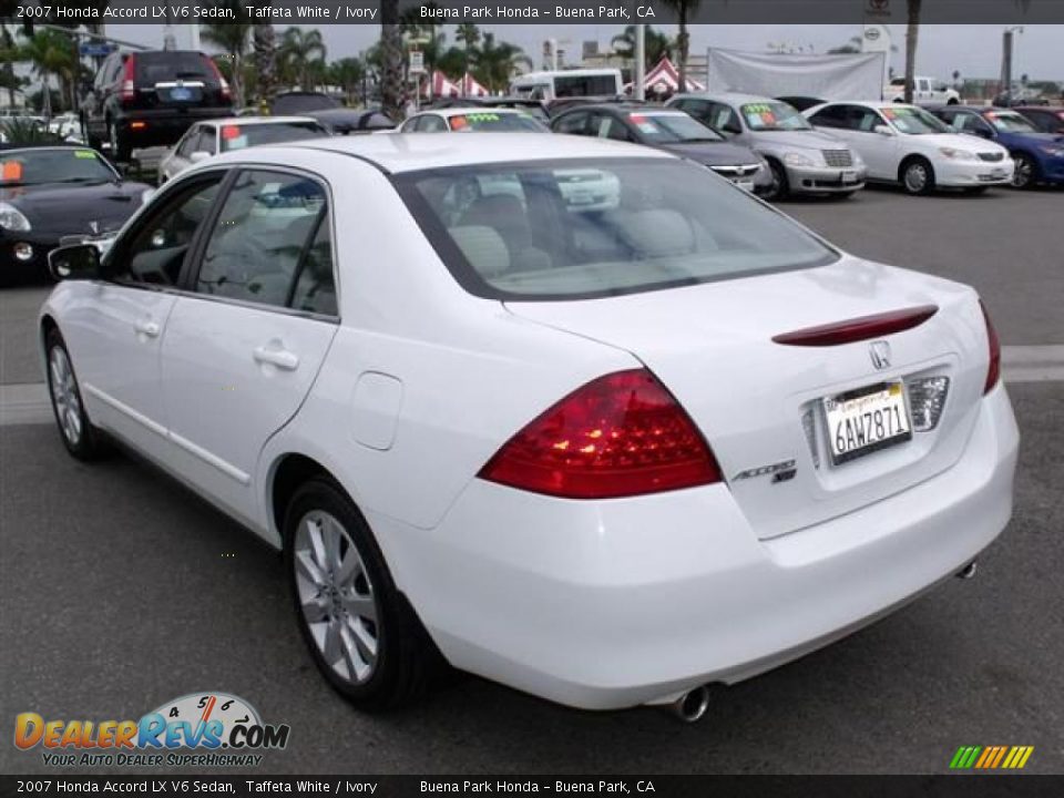 2007 Honda Accord LX V6 Sedan Taffeta White / Ivory Photo #5