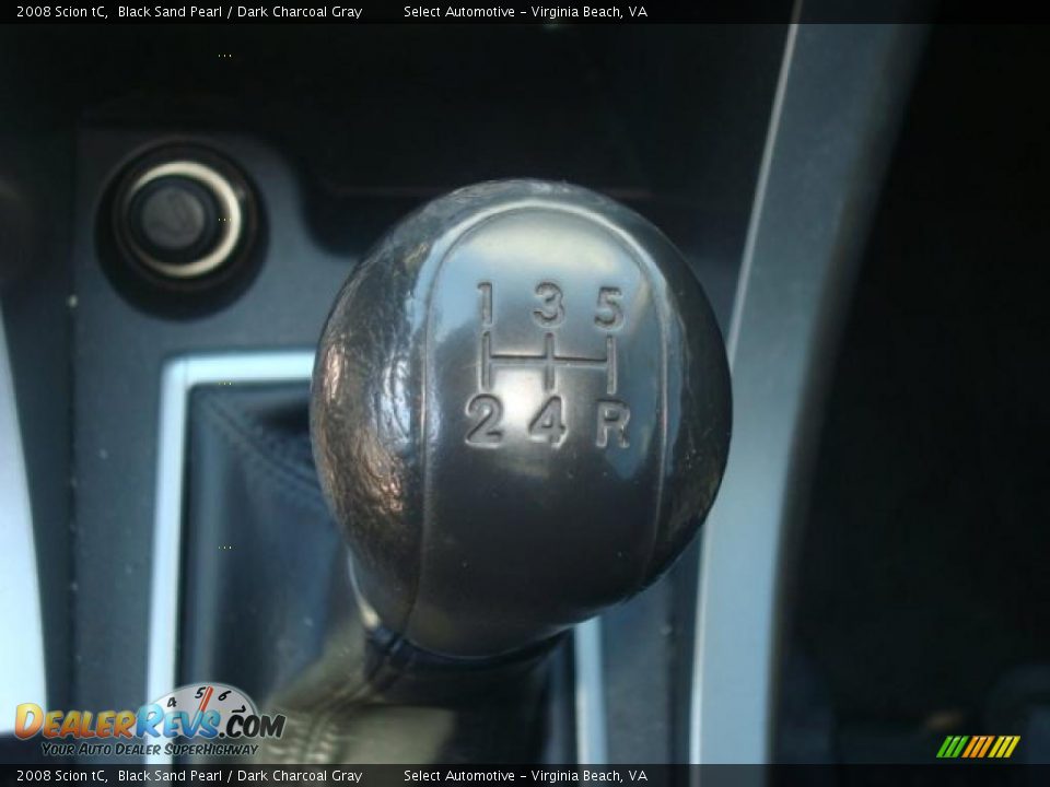 2008 Scion tC Black Sand Pearl / Dark Charcoal Gray Photo #18