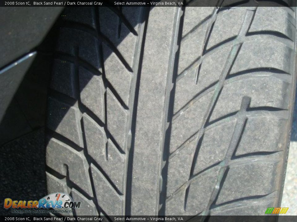 2008 Scion tC Black Sand Pearl / Dark Charcoal Gray Photo #20