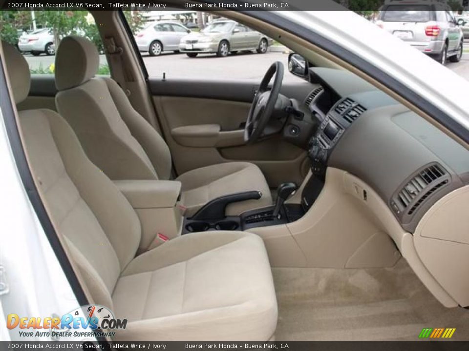 2007 Honda Accord LX V6 Sedan Taffeta White / Ivory Photo #13